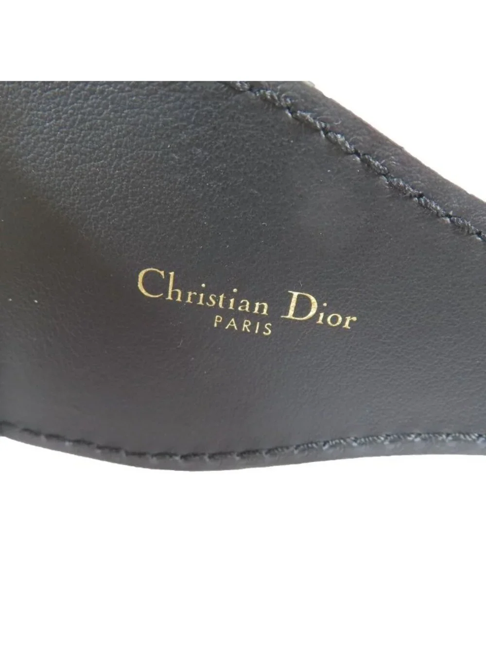 Dior Embroidery Logo Canvas Maxi Belt 75 Gray